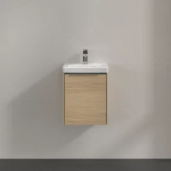 V&b subway 3.0 servantskap 35x42 venstre nordic oak håndtak i krom