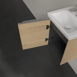 V&b subway 3.0 servantskap 35x42 venstre nordic oak håndtak i krom