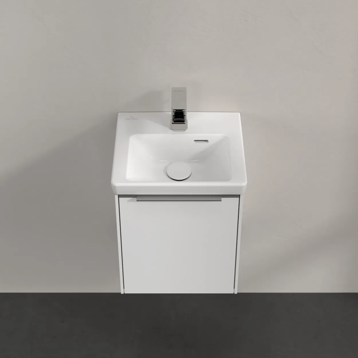 V&b subway 3.0 servantskap 35x42 venstre pure white håndtak i krom