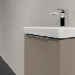 V&b subway 3.0 servantskap 35x42 venstre taupe håndtak i krom