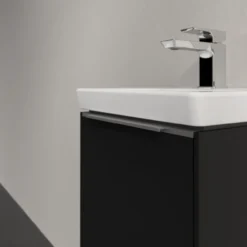 V&b subway 3.0 servantskap 35x42 venstre volcano black håndtak i krom