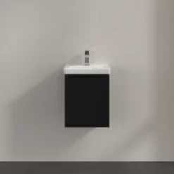 V&b subway 3.0 servantskap 35x42 venstre volcano black håndtak i møbelets farge