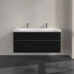V&b subway 3.0 servantskap 127x57 volcano black håndtak i krom