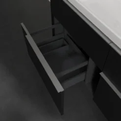 V&b subway 3.0 servantskap 127x57 volcano black håndtak i krom