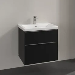 V&b subway 3.0 servantskap 62x57 volcano black håndtak i krom