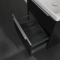 V&b subway 3.0 servantskap 57x47 volcano black håndtak i krom