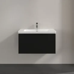 V&b subway 3.0 servantskap 77x42 volcano black håndtak i møbelets farge