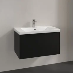 V&b subway 3.0 servantskap 77x42 volcano black håndtak i møbelets farge