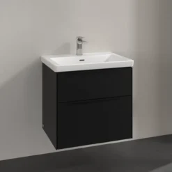 V&b subway 3.0 servantskap 62x57 volcano black håndtak i møbelets farge