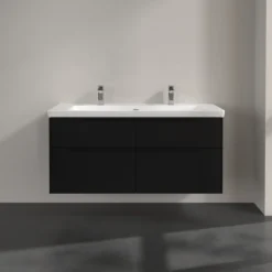 V&b subway 3.0 servantskap 127x57 volcano black håndtak i møbelets farge