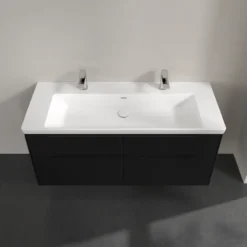 V&b subway 3.0 servantskap 127x57 volcano black håndtak i møbelets farge