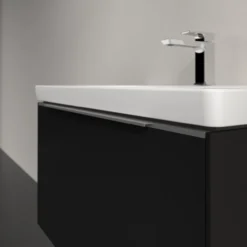 V&b subway 3.0 servantskap 77x42 volcano black m/lys håndtak i krom