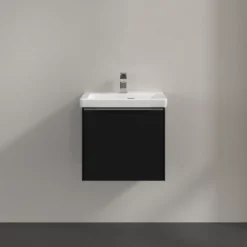V&b subway 3.0 servantskap 47x42 volcano black m/lys håndtak i krom