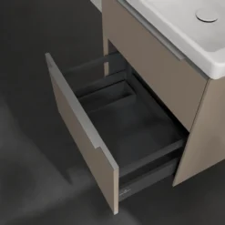 V&b subway 3.0 servantskap 57x47 volcano black m/lys håndtak i krom