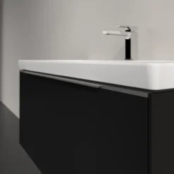 V&b subway 3.0 servantskap 97x42 volcano black m/lys håndtak i krom