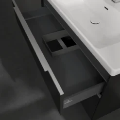V&b subway 3.0 servantskap 97x57 volcano black m/lys håndtak i krom