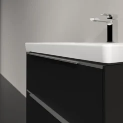 V&b subway 3.0 servantskap 62x57 volcano black m/lys håndtak i krom