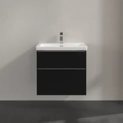 V&b subway 3.0 servantskap 62x57 volcano black m/lys håndtak i krom
