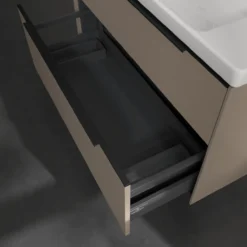 V&b subway 3.0 servantskap 97x57 volcano black m/lys håndtak i møbelets farge
