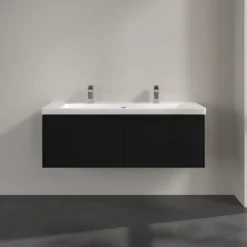 V&b subway 3.0 servantskap 127x42 volcano black m/lys håndtak i møbelets farge