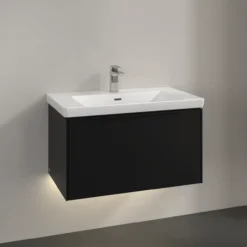 V&b subway 3.0 servantskap 77x42 volcano black m/lys håndtak i møbelets farge
