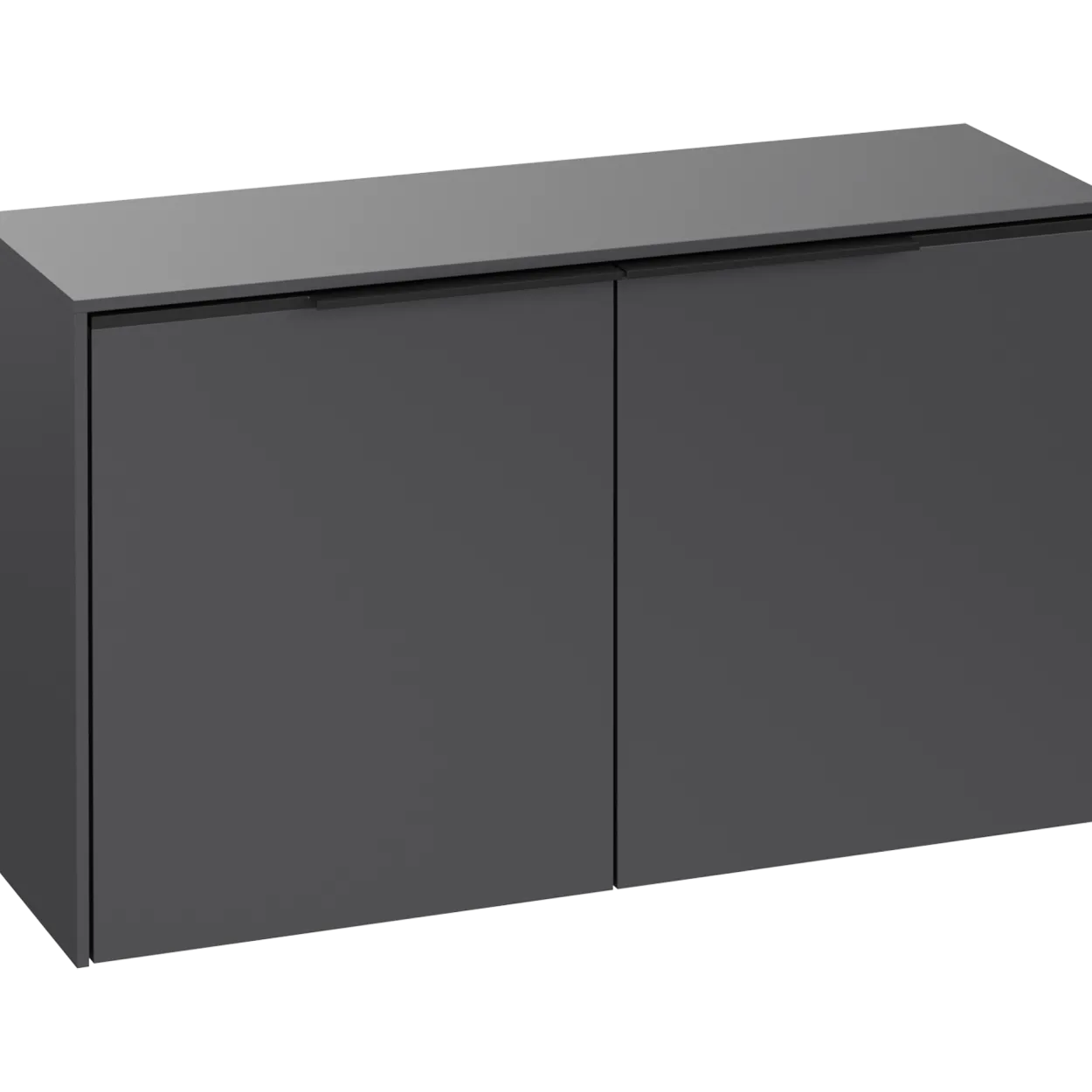 V&b subway 3.0 sideskap 80x42 black graphite håndtak i volcano