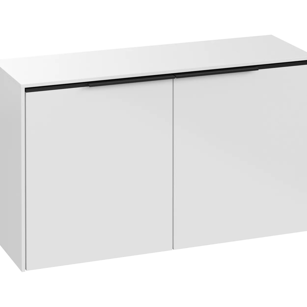 V&b subway 3.0 sideskap 80x42 brilliant white håndtak i volcano black