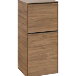 V&b subway 3.0 sideskap 40x86 høyre kansas oak håndtak i volcano black