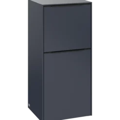 V&b subway 3.0 sideskap 40x86 høyre marine blue håndtak i volcano black