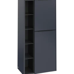 V&b subway 3.0 sideskap 57x120 høyre marine blue håndtak i volcano black