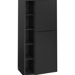 V&b subway 3.0 sideskap 57x120 høyre volcano black håndtak i møbelets farge