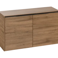 V&b subway 3.0 sideskap 80x42 kansas oak håndtak i volcano black