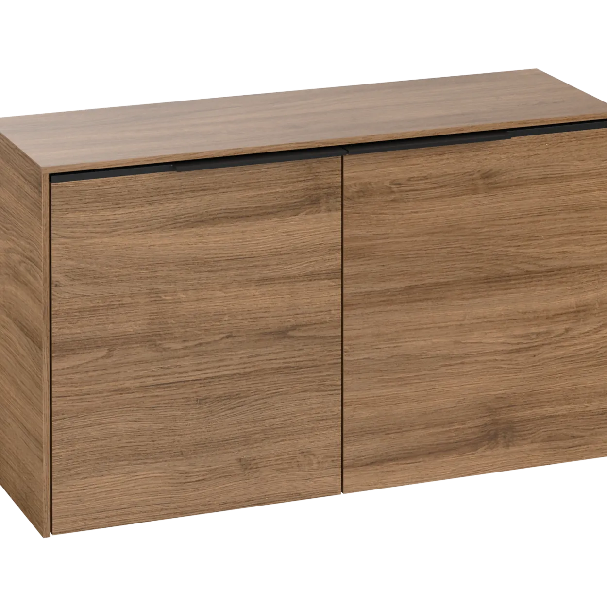 V&b subway 3.0 sideskap 80x42 kansas oak håndtak i volcano black