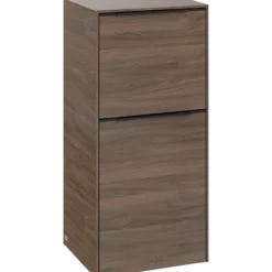 V&b subway 3.0 sideskap 40x86 venstre arizona oak håndtak i volcano black