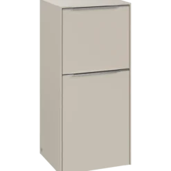 V&b subway 3.0 sideskap 40x86 venstre cashmere grey håndtak i krom