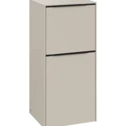 V&b subway 3.0 sideskap 40x86 venstre cashmere grey håndtak i volcano black
