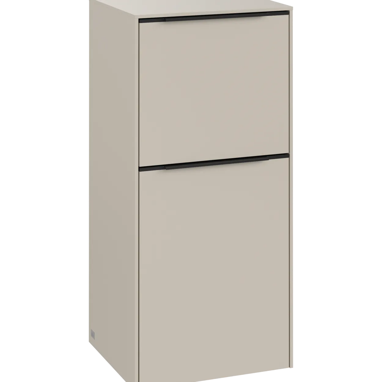 V&b subway 3.0 sideskap 40x86 venstre cashmere grey håndtak i volcano black