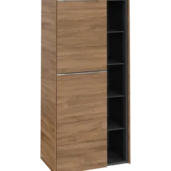 V&b subway 3.0 sideskap 57x120 venstre kansas oak håndtak i krom