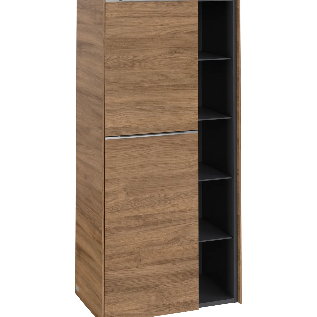 V&b subway 3.0 sideskap 57x120 venstre kansas oak håndtak i krom