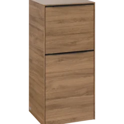 V&b subway 3.0 sideskap 40x86 venstre kansas oak håndtak i volcano black