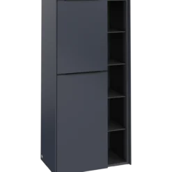 V&b subway 3.0 sideskap 57x120 venstre marine blue håndtak i volcano black