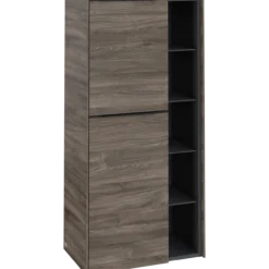V&b subway 3.0 sideskap 57x120 venstre stone oak håndtak i volcano black