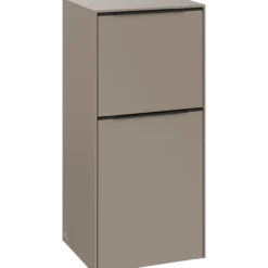 V&b subway 3.0 sideskap 40x86 venstre taupe håndtak i volcano black