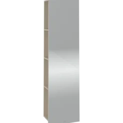 V&b subway 3.0 speilhylle 40x171 venstre cashmere grey håndtak i krom