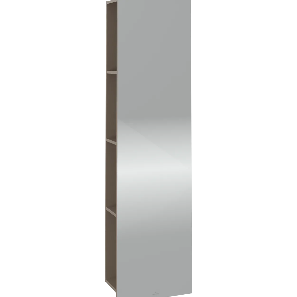 V&b subway 3.0 speilhylle 40x171 venstre taupe håndtak i krom