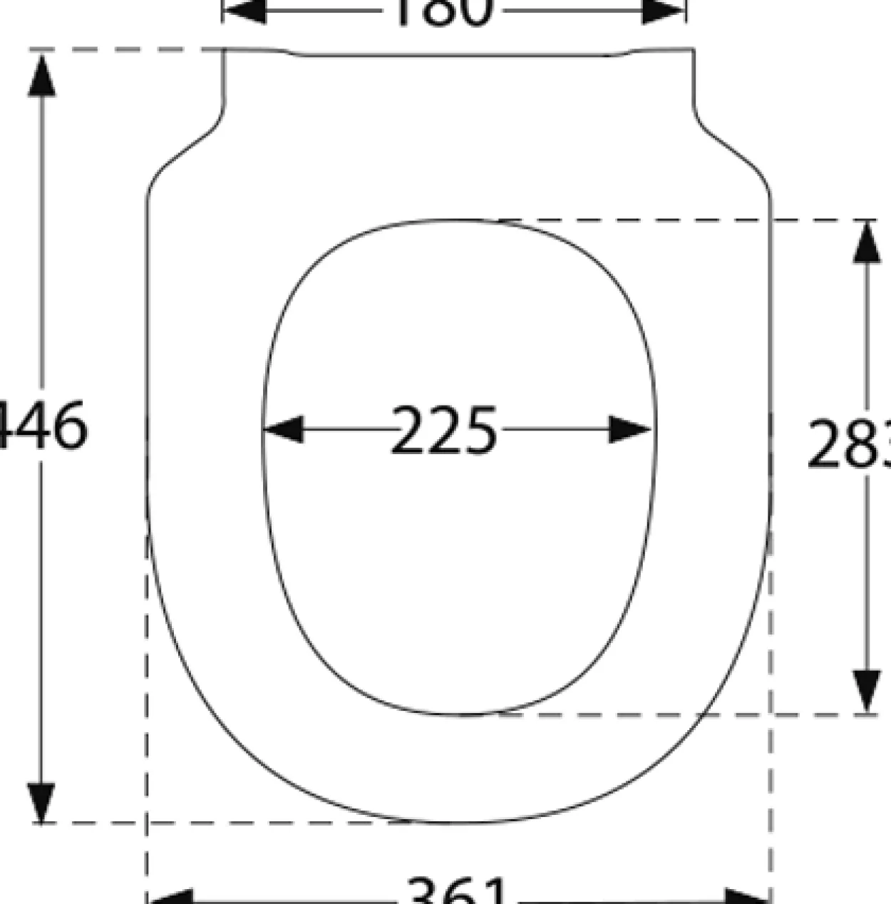 V&b subway 3.0 toalettsete m/softclose og quick-release hvit