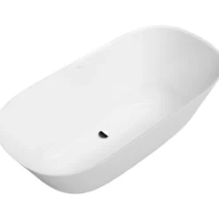 V&b theano frittstående badekar 155x75 hvit alpin