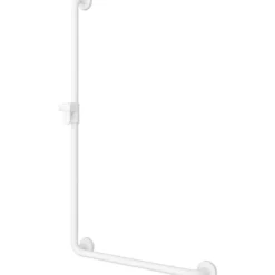 V&b vicare function 90° gripestang med dusjholder 119x65 cm hvit alpin