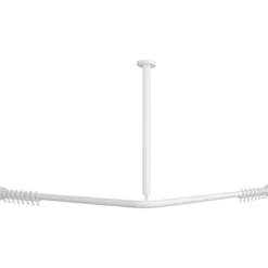 V&b vicare takfeste for dusjforheng 120 cm hjørne hvit alpin