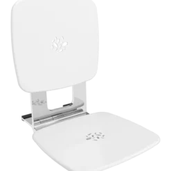 V&b vicare universal klappsete til dusj m/rygg 35x37 cm hvit/krom